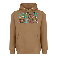 Toasted Coconut stay groovy with butterfly peace sign and flowers Heavyweight Hoodie - Artiststas