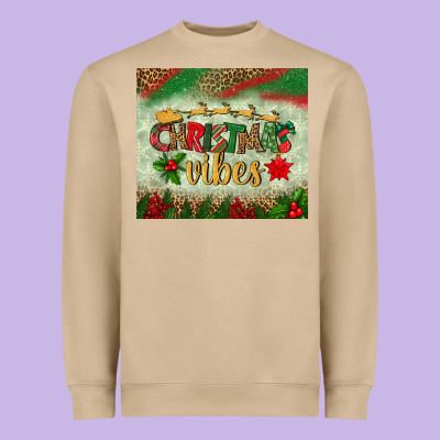 Christmas Vibes Tumbler Heavyweight Sweatshirt Designed By Bundleandbundleshop