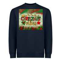 Navy christmas vibes tumbler Heavyweight Sweatshirt - BundleAndBundleShop