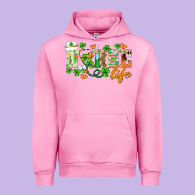 St.patricks Nurse Life Urban Hoodie Designed By Barkaloodesign