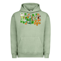 Pigment Oil Green st.patricks nurse life Urban Hoodie - BarkalooDesign