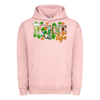 Pigment Salmon st.patricks nurse life Urban Hoodie - BarkalooDesign
