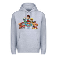 Heather Grey Paw GIFT Patrol  11 Premium Hoodie - lanVoArt
