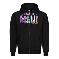 Black easter day mini Zipper Hoodie - CowhideDigitalArt