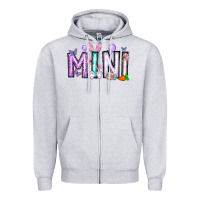Heather Grey easter day mini Zipper Hoodie - CowhideDigitalArt