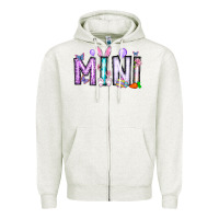 Oatmeal Heather easter day mini Zipper Hoodie - CowhideDigitalArt