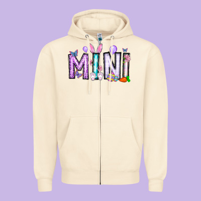 Easter Day Mini Zipper Hoodie Designed By Cowhidedigitalart
