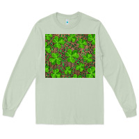 Matcha shamrock and leopard Long Sleeve Tee - RanaPortraitStore