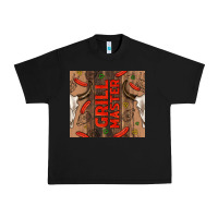 Grill Master With Bull Skull Urban Heavy Tee | Teevron