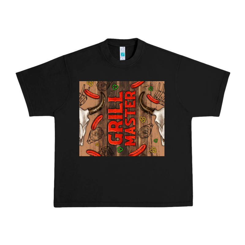 Grill Master With Bull Skull Urban Heavy Tee by TumblerDesignByShophia | Teevron