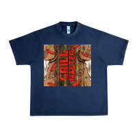 Navy grill master with bull skull Urban Heavy Tee - TumblerDesignByShophia