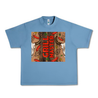 Pebble Blue grill master with bull skull Urban Heavy Tee - TumblerDesignByShophia