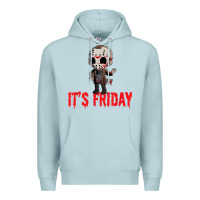 Blue Mist Funny Friday 13th Funny Halloween Horror Premium Hoodie - lanVoArt