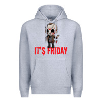 Heather Grey Funny Friday 13th Funny Halloween Horror Premium Hoodie - lanVoArt