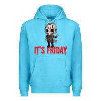Ocean Blue Funny Friday 13th Funny Halloween Horror Premium Hoodie - lanVoArt