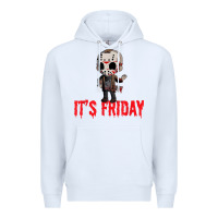 White Funny Friday 13th Funny Halloween Horror Premium Hoodie - lanVoArt
