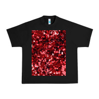 Black red glitter party sequins Urban Heavy Tee - lanVoArt