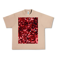 Burro red glitter party sequins Urban Heavy Tee - lanVoArt