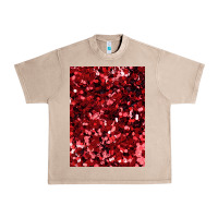 French Oak red glitter party sequins Urban Heavy Tee - lanVoArt