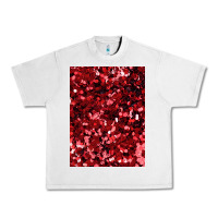 Lunar Rock red glitter party sequins Urban Heavy Tee - lanVoArt