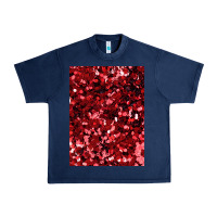 Navy red glitter party sequins Urban Heavy Tee - lanVoArt