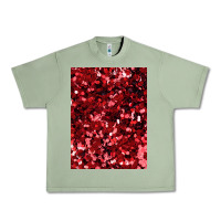 Oil Green red glitter party sequins Urban Heavy Tee - lanVoArt