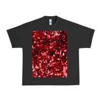 Pigment Black red glitter party sequins Urban Heavy Tee - lanVoArt