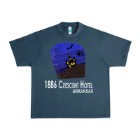 Midnight Navy 1886 Crescent Hotel Eureka Springs Arkansas USA Halloween Haunted Bat  Urban Heavy Tee - lanVoArt