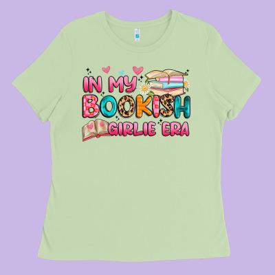 In My Bookish Girlie Era Ladies Tee Designed By Artiststas