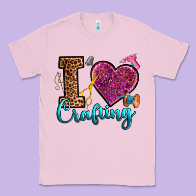 I Love Crafting Classic Tee Designed By Ranaportraitstore