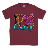 Burgundy i love crafting Classic Tee - RanaPortraitStore