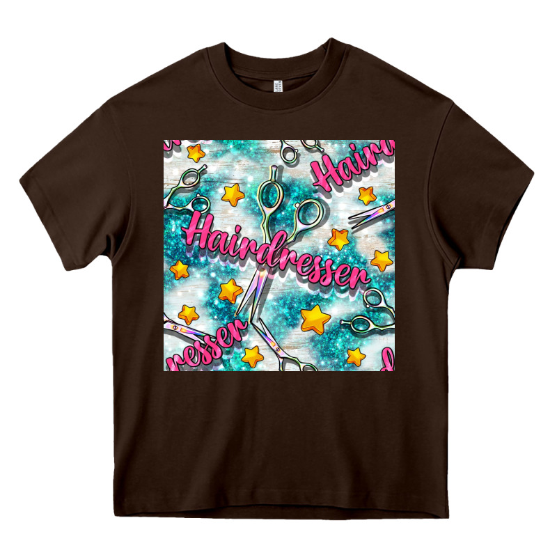 Hairdresser Scissor And Stars With Glitter Seamless Pattern Bbs Heavy Core Tee by BundleAndBundleShop | Teevron