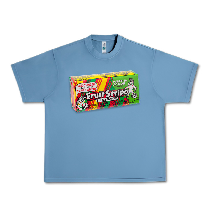 Old School Fruit Stripe Gum Urban Heavy Tee by lanVoArt | Teevron