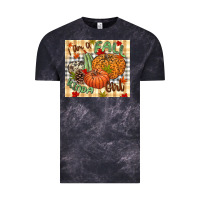 Cloud Black I am a Fall kinda girl pumpkin Fall Vintage Tee - NancyCooperArtShop