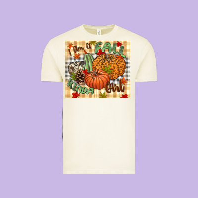 I Am A Fall Kinda Girl Pumpkin Fall Vintage Tee Designed By Nancycooperartshop