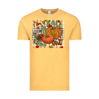 Vintage Mustard I am a Fall kinda girl pumpkin Fall Vintage Tee - NancyCooperArtShop