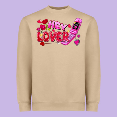 Hey Lover Flip Phone Heavyweight Sweatshirt Designed By Fadigitalartstudio