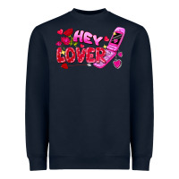 Navy hey lover flip phone Heavyweight Sweatshirt - FaDigitalArtStudio