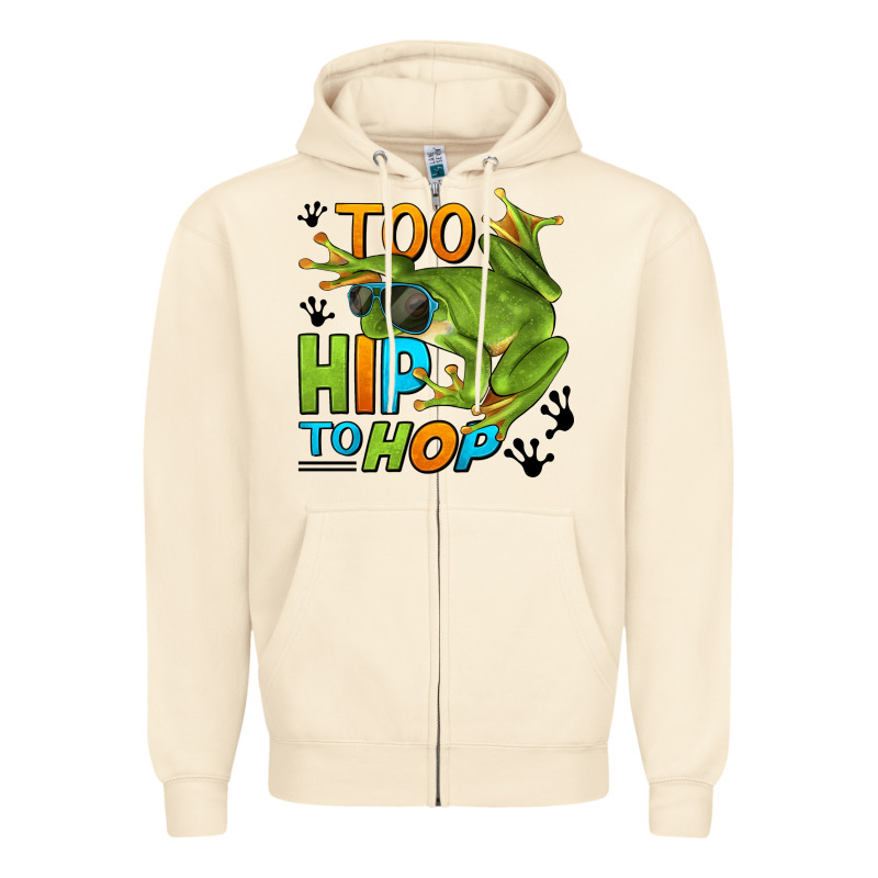 Too Hip To Hop Frog Zipper Hoodie by LillyAllenDesigns | Teevron