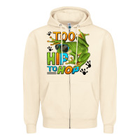 Sandshell too hip to hop frog Zipper Hoodie - LillyAllenDesigns