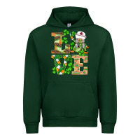 Forest Green st.patricks nurse love gnomies Urban Hoodie - BarkalooDesign