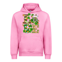 Fuchsia Pink st.patricks nurse love gnomies Urban Hoodie - BarkalooDesign