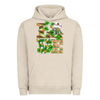 Pigment French Oak st.patricks nurse love gnomies Urban Hoodie - BarkalooDesign