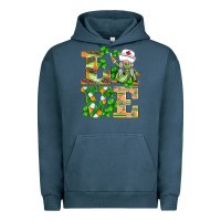 Pigment Midnight Navy st.patricks nurse love gnomies Urban Hoodie - BarkalooDesign