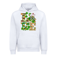 White st.patricks nurse love gnomies Urban Hoodie - BarkalooDesign