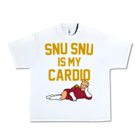 White Futurama Snu Snu Is My Cardio GIFT Urban Heavy Tee - lanVoArt
