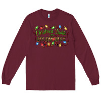 Burgundy christmas lights are my favorite color Long Sleeve Tee - CowGirlArtShop