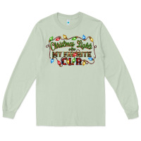 Matcha christmas lights are my favorite color Long Sleeve Tee - CowGirlArtShop