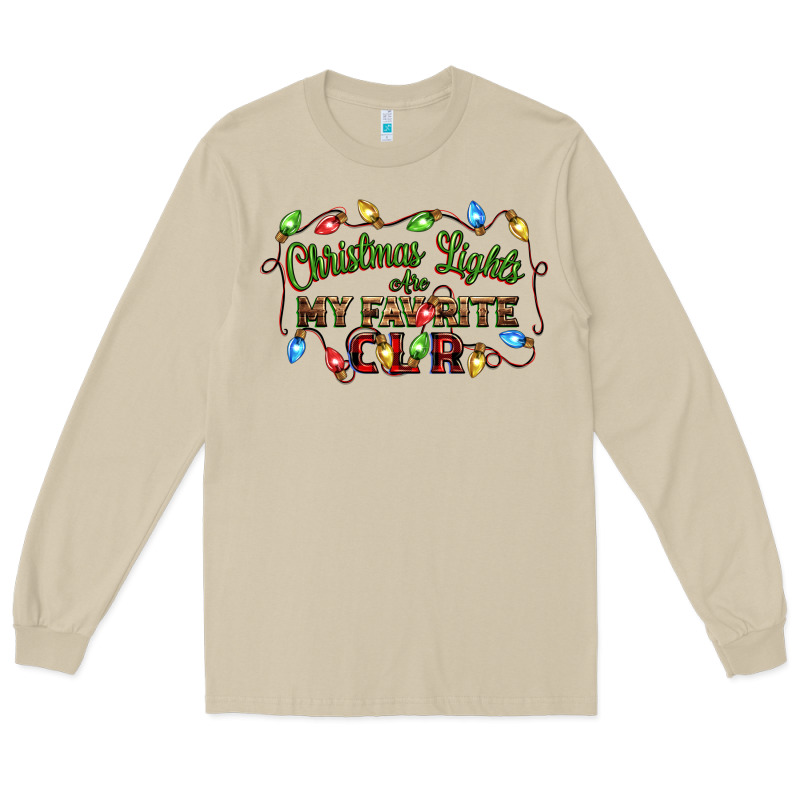 Christmas Lights Are My Favorite Color Long Sleeve Tee by CowGirlArtShop | Teevron