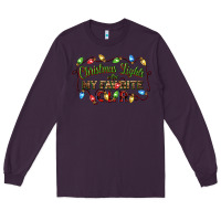 Plum christmas lights are my favorite color Long Sleeve Tee - CowGirlArtShop